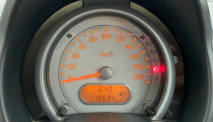 2012 Maruti Ritz VXI ABS, Petrol, Manual, 1,16,534 km, Odometer View