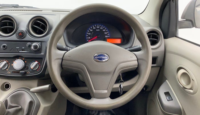 2014 Datsun Go T, Petrol, Manual, 65,761 km, Steering Wheel Close Up