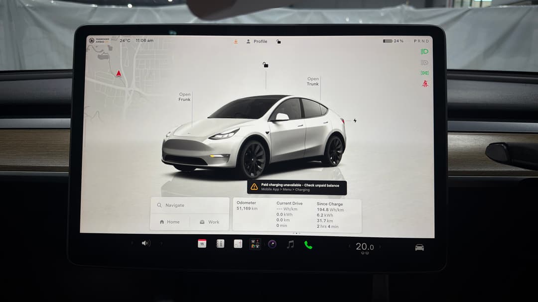 2023 Tesla Model Y Rear-wheel Drive, Automatic, 51169 km, Infotainment System