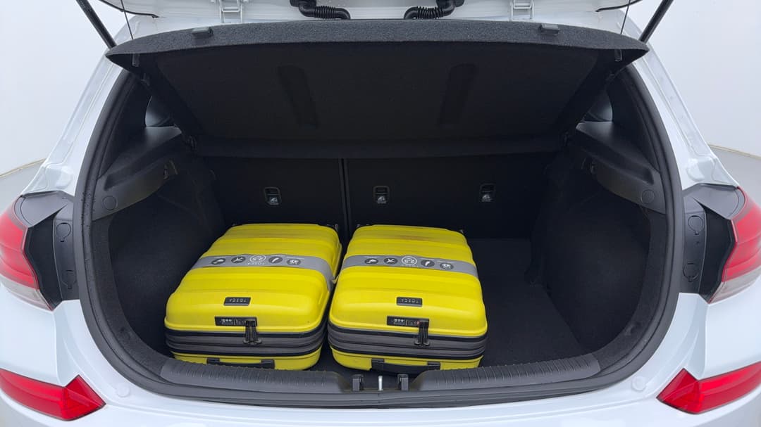 Boot Inside View with Luggage