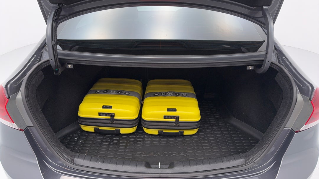 Boot Inside View with Luggage