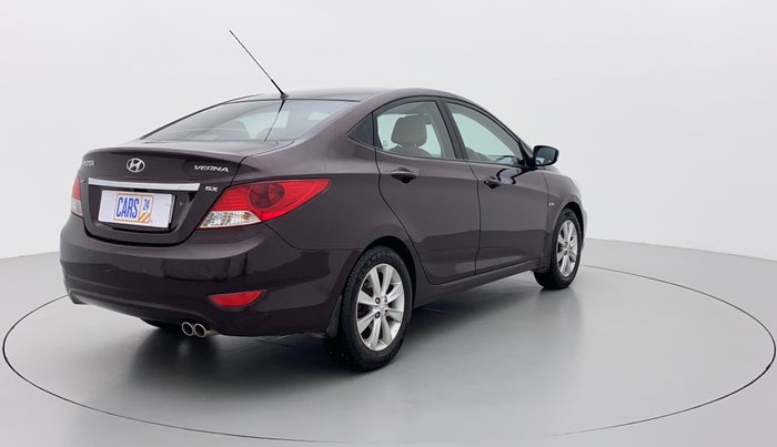 2011 Hyundai Verna FLUIDIC 1.6 VTVT SX, Petrol, Manual, 74,527 km, Right Back Diagonal