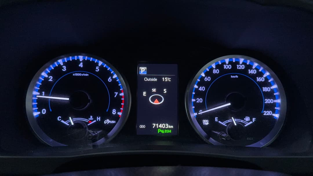 2018 Toyota Kluger Gxl (4x2), Automatic, 71403 km, Odometer View