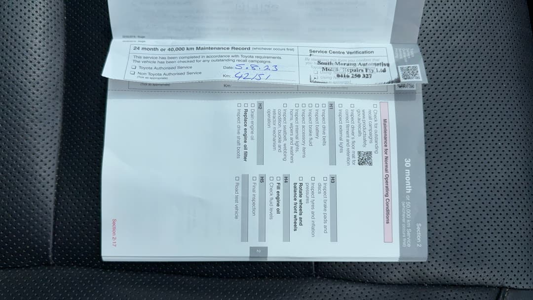 2018 Toyota Kluger Gxl (4x2), Automatic, 71403 km, Service History