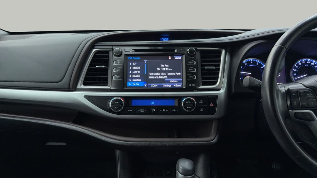 2018 Toyota Kluger Gxl (4x2), Automatic, 71403 km, Center Console