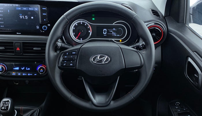 2022 Hyundai GRAND I10 NIOS 1.0 TURBO SPORTZ, Petrol, Manual, 1,265 km, Steering Wheel Close Up