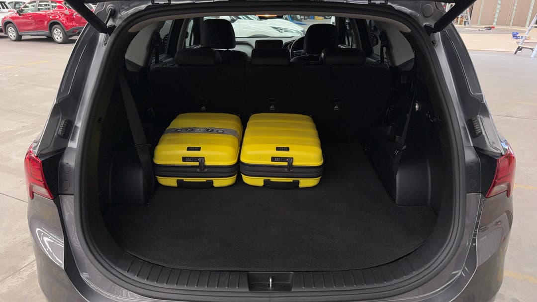 2022 Hyundai Santa Fe Elite Hev (7 Seat), Automatic, 104285 km, Boot Inside View with Luggage