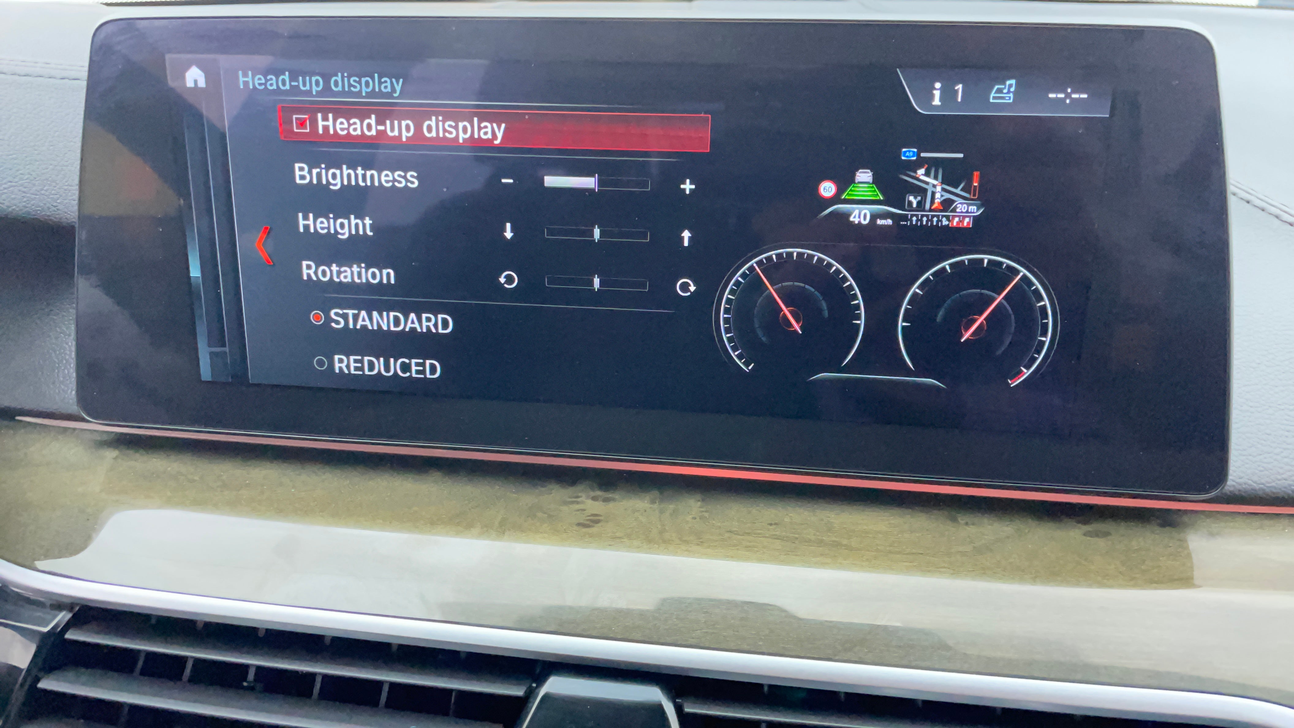 BMW 5 Series-Heads Up Display