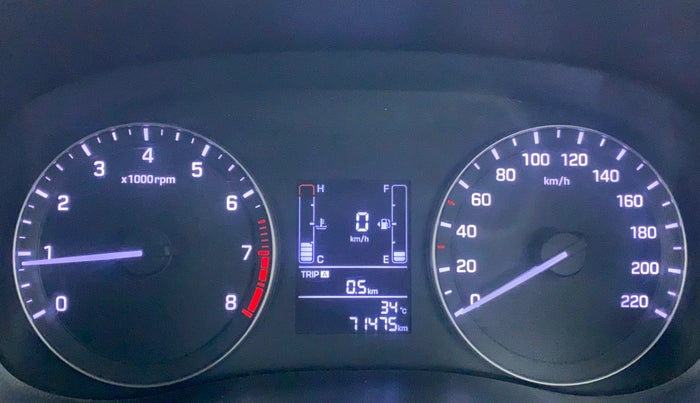 2015 Hyundai Creta 1.6 S, Petrol, Manual, 71,814 km, Odometer Image