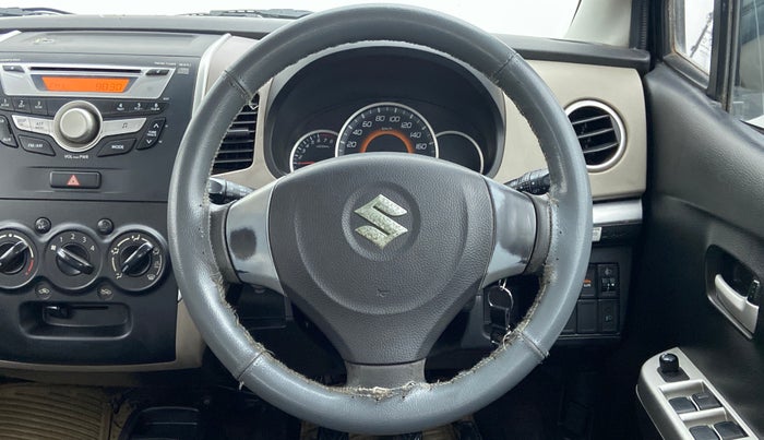 2013 Maruti Wagon R 1.0 VXI, Petrol, Manual, 73,569 km, Steering Wheel Close Up