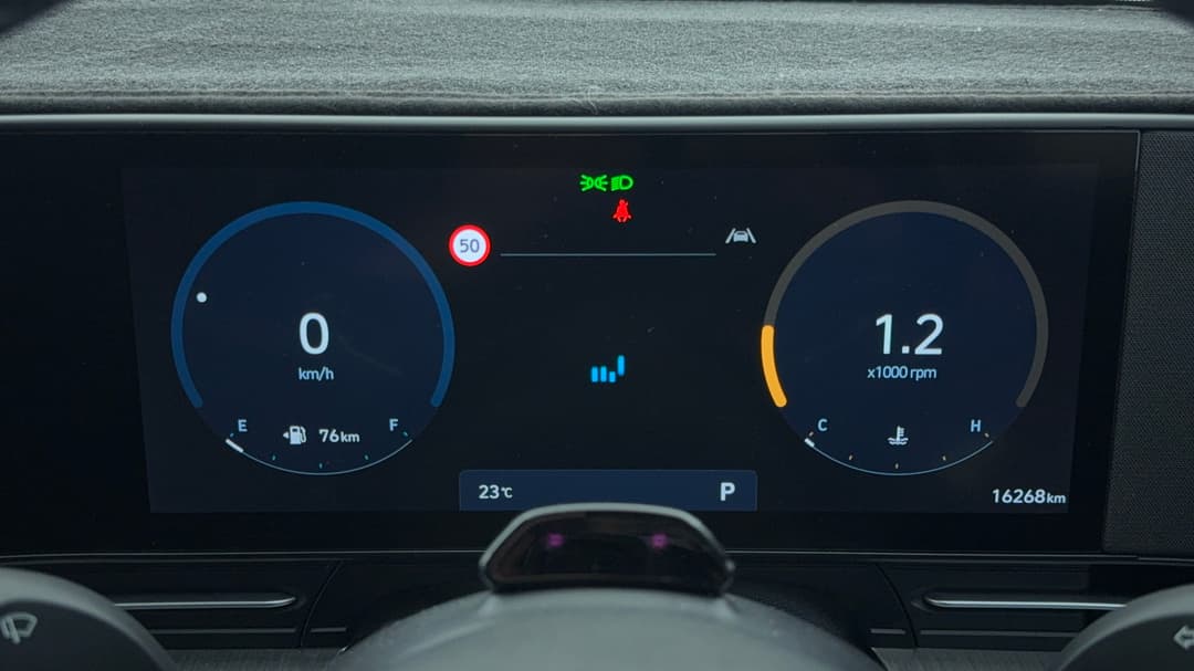 2023 Hyundai Kona Premium Sunroof, Automatic, 16268 km, Odometer View