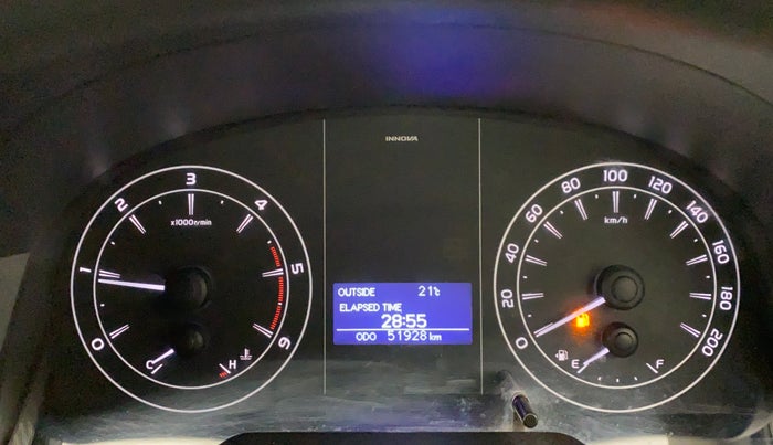 2018 Toyota Innova Crysta 2.4 GX 7 STR, Diesel, Manual, 52,018 km, Odometer View