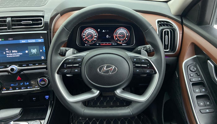 2022 Hyundai ALCAZAR PLATINUM(O) 7STR 1.5 AT, Diesel, Automatic, 30,646 km, Steering Wheel Close Up