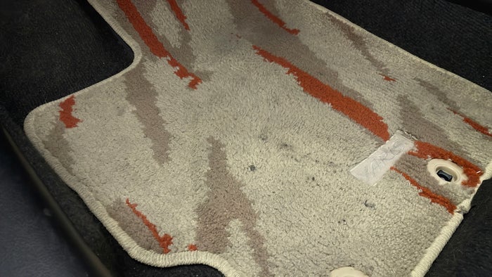TOYOTA YARIS-Flooring Carpet torn/damaged