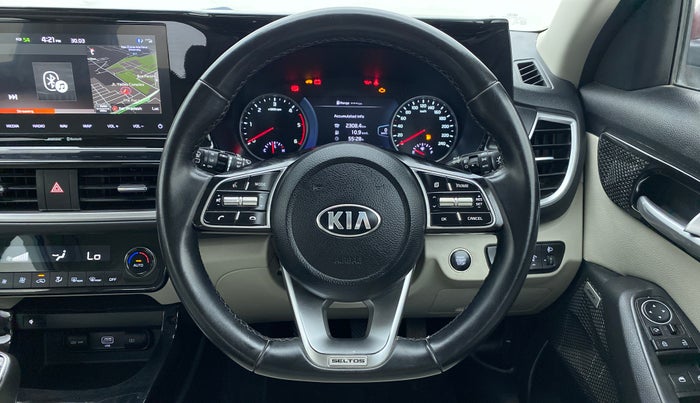 2019 KIA SELTOS HTX+ MT 1.5 DIESEL, Diesel, Manual, 77,822 km, Steering Wheel Close Up