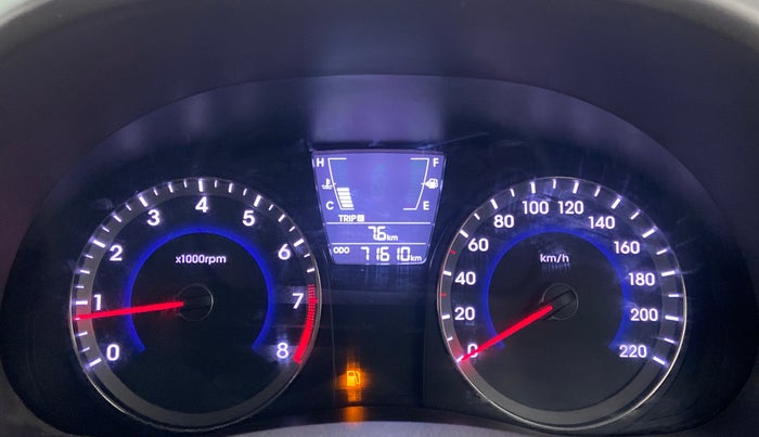 2017 Hyundai Verna FLUIDIC 1.6 SX VTVT, Petrol, Manual, 71,610 km, Odometer Image
