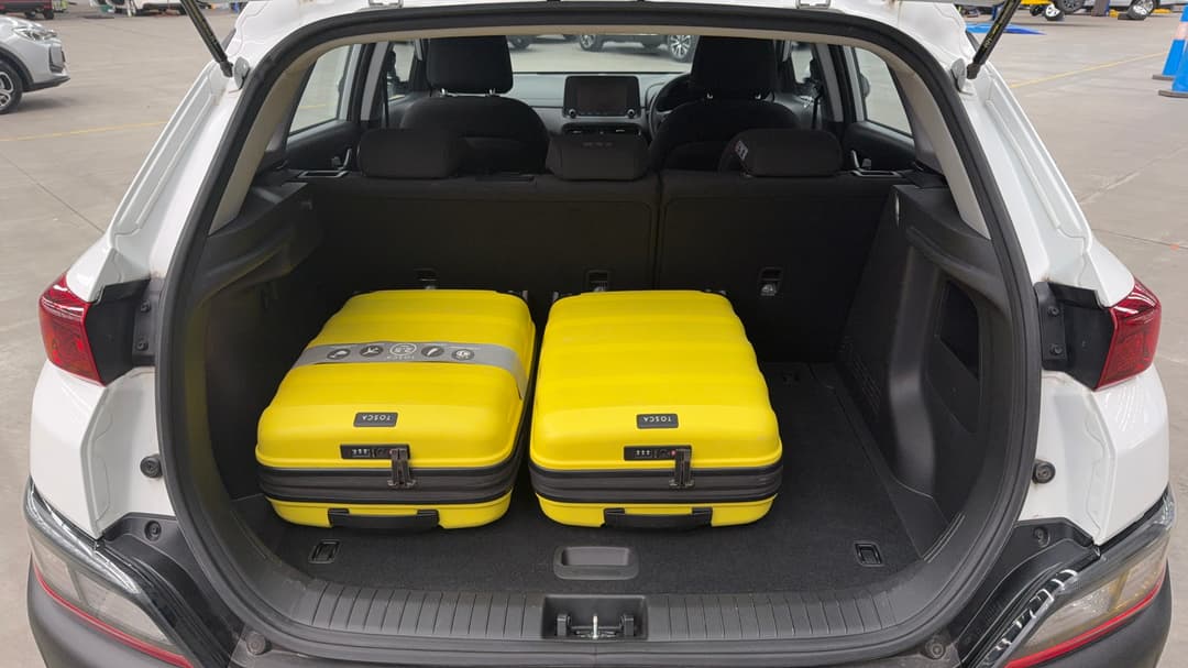 2022 Hyundai Kona (FWD), Automatic, 76210 km, Boot Inside View with Luggage
