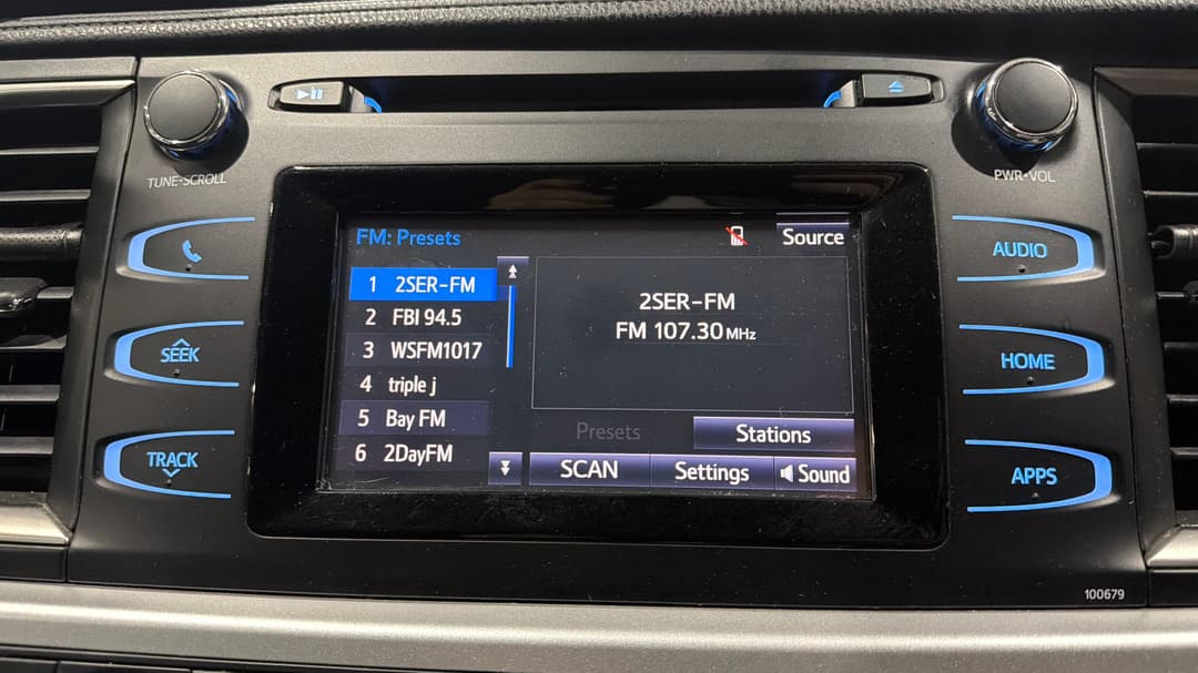 2017 Toyota Kluger Gx (4x4), Automatic, 163036 km, Infotainment System