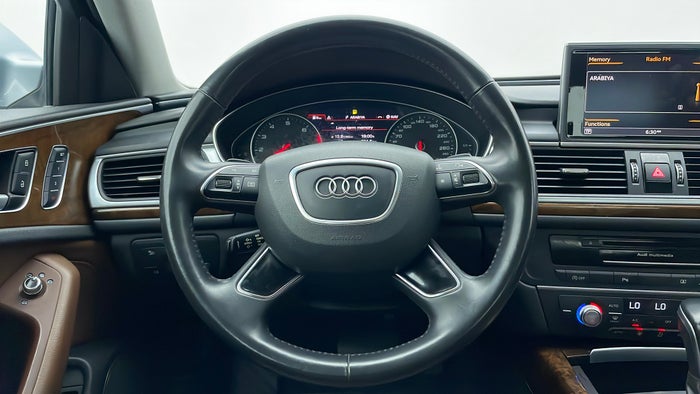 AUDI A6-Steering Wheel Close-up