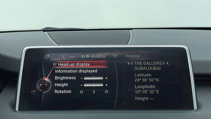 BMW X5-Heads Up Display