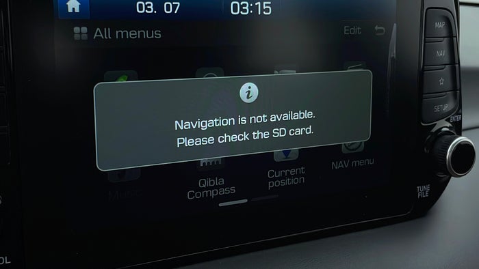 HYUNDAI TUCSON-GPS Navigation System SD Card Not Available