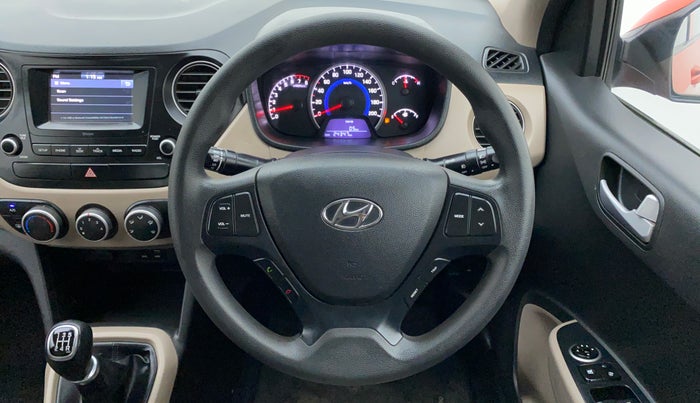 2017 Hyundai Grand i10 SPORTZ 1.2 KAPPA VTVT, Petrol, Manual, 24,483 km, Steering Wheel Close Up