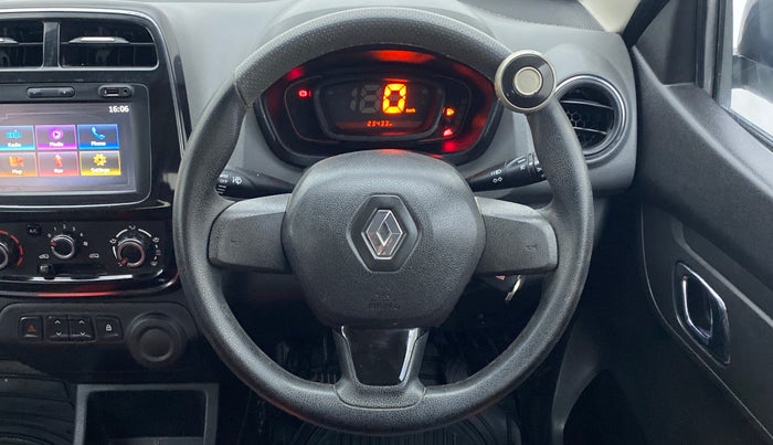 2018 Renault Kwid 1.0 RXT Opt, Petrol, Manual, 23,433 km, Steering Wheel Close Up