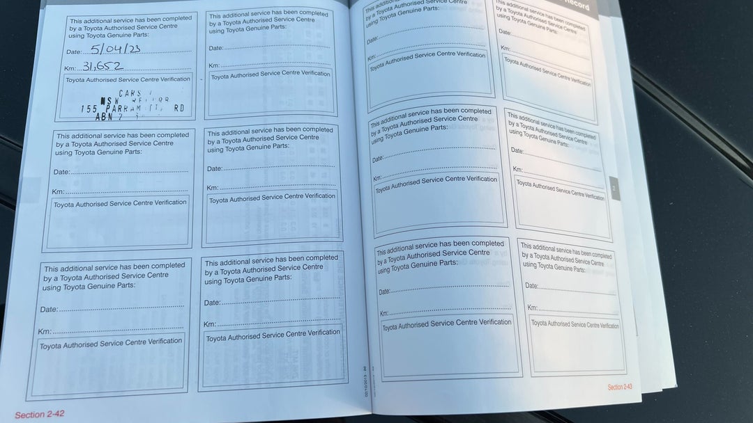 2015 Toyota 86 Gts, Manual, 31652 km, Service History