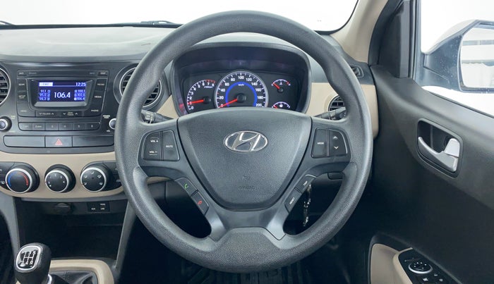2016 Hyundai Grand i10 SPORTZ 1.2 KAPPA VTVT, Petrol, Manual, 19,930 km, Steering Wheel Close Up