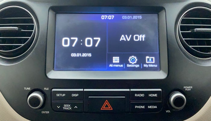 2018 Hyundai Grand i10 SPORTZ 1.2 KAPPA VTVT, Petrol, Manual, 28,806 km, Infotainment System