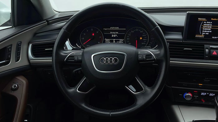 AUDI A6-Steering Wheel Close-up