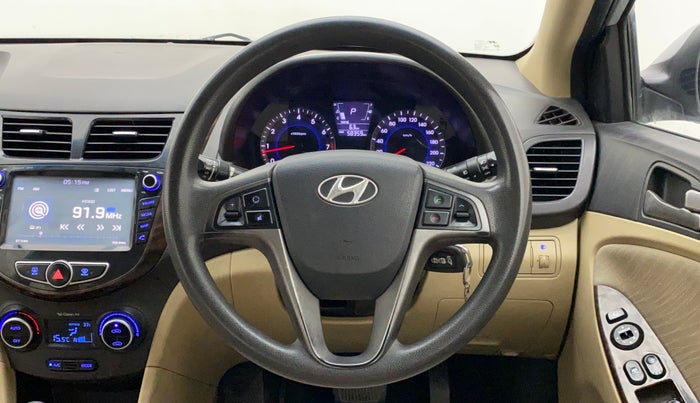 2017 Hyundai Verna 1.6 VTVT SX AT, Petrol, Automatic, 58,359 km, Steering Wheel Close Up