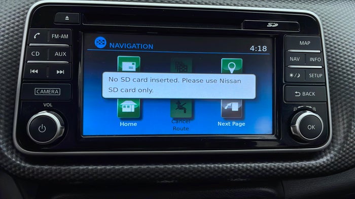 NISSAN KICKS-GPS Navigation System SD Card Not Available