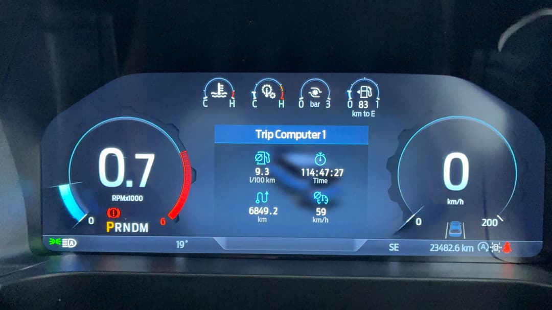 2023 Ford Everest Platinum (4WD), Automatic, 23482 km, Odometer View