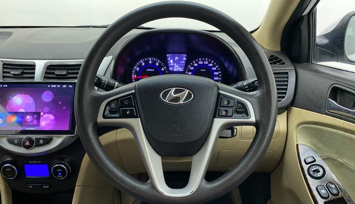 2014 Hyundai Verna FLUIDIC 1.6 VTVT SX AT, Petrol, Automatic, 32,528 km, Steering Wheel Close Up