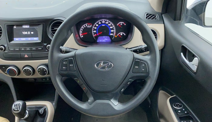 2017 Hyundai Grand i10 SPORTZ 1.2 KAPPA VTVT, Petrol, Manual, 24,280 km, Steering Wheel Close Up