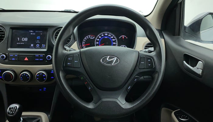 2017 Hyundai Grand i10 SPORTZ 1.2 KAPPA VTVT, Petrol, Manual, 39,999 km, Steering Wheel Close Up