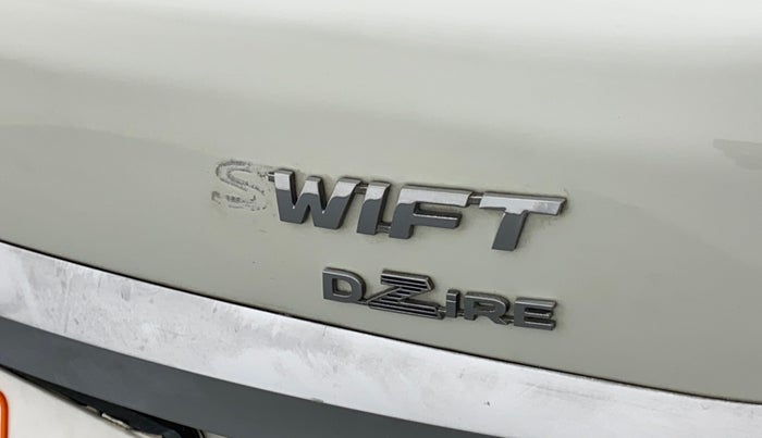 2013 Maruti Swift Dzire VXI, Petrol, Manual, 53,870 km, Rear monogram/logo - Minor damage