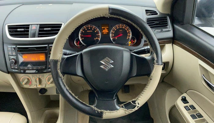 2015 Maruti Swift Dzire VXI, Petrol, Manual, 80,857 km, Steering Wheel Close Up