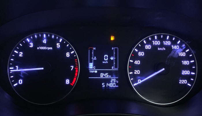 2017 Hyundai Elite i20 SPORTZ 1.2, Petrol, Manual, 51,521 km, Odometer Image