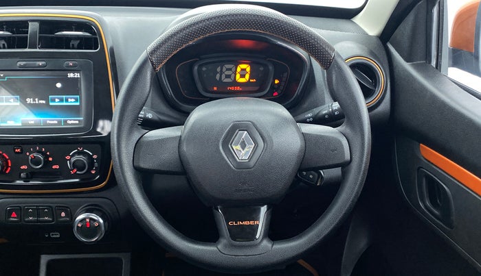 2019 Renault Kwid 1.0 CLIMBER OPT AMT, Petrol, Automatic, 15,027 km, Steering Wheel Close Up
