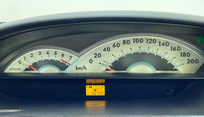 2011 Toyota Etios VX, Petrol, Manual, 86,258 km, Odometer Image
