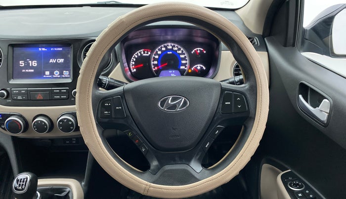 2018 Hyundai Grand i10 SPORTZ 1.2 KAPPA VTVT, CNG, Manual, 23,587 km, Steering Wheel Close Up