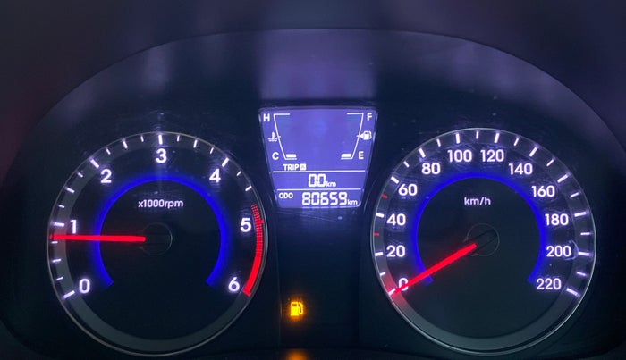 2016 Hyundai Verna FLUIDIC 1.6 SX CRDI, Diesel, Manual, 80,749 km, Odometer Image