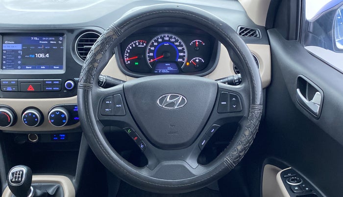 2018 Hyundai Grand i10 SPORTZ 1.2 KAPPA VTVT, Petrol, Manual, 21,060 km, Steering Wheel Close Up