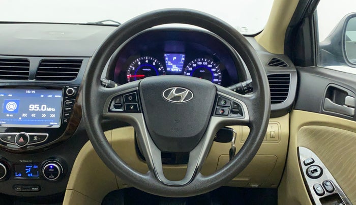 2016 Hyundai Verna FLUIDIC 1.6 VTVT S AT, Petrol, Automatic, 94,196 km, Steering Wheel Close Up