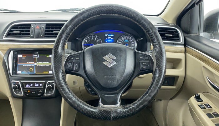 2019 Maruti Ciaz ALPHA 1.5 MT VTVT SHVS, Petrol, Manual, 61,867 km, Steering Wheel Close Up