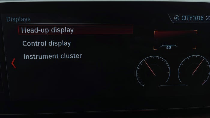 BMW 530I-Heads Up Display