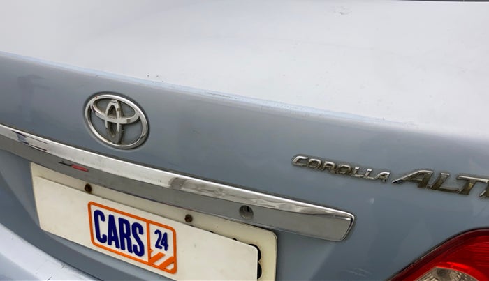 2011 Toyota Corolla Altis GL PETROL, Petrol, Manual, 94,719 km, Dicky (Boot door) - Minor scratches