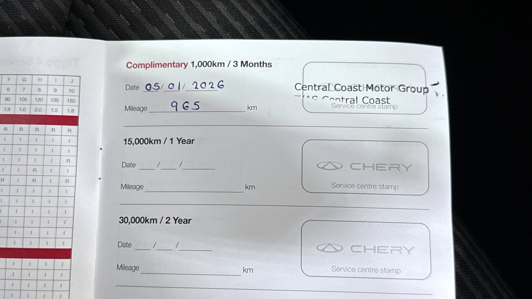 2025 Chery Tiggo 4 Urban, Automatic, 4117 km, Service History